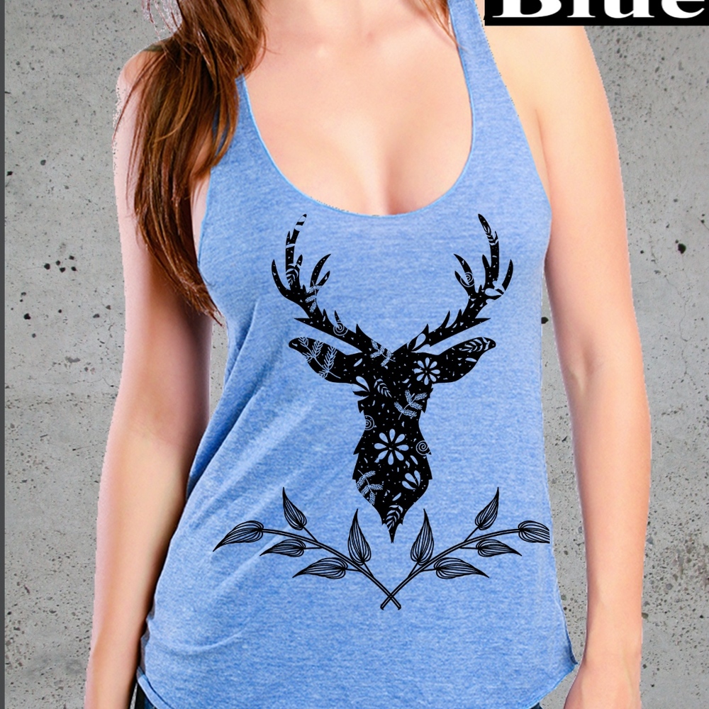 $34 Women's Deer Antler Elk American Apparel Tank